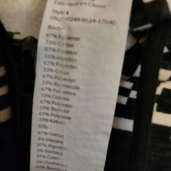 EUC Black and White Patterned Jumpsuit Size Medium - Picture 8 of 11